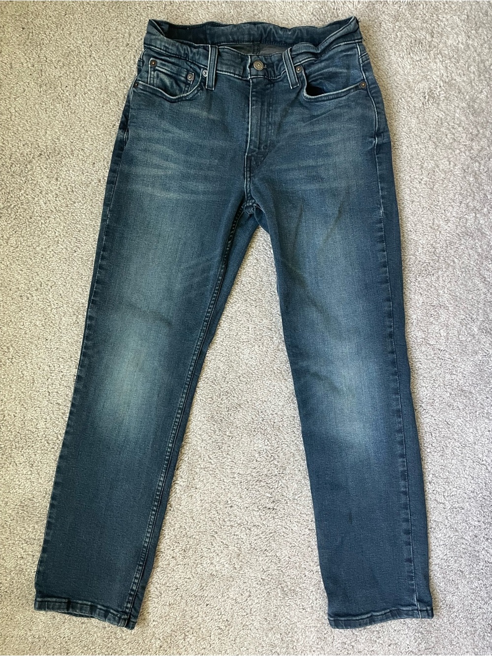 Levi's Men's Medium Wash Slim Straight Jeans - Blue